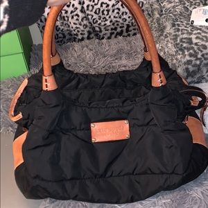 Kate Spade Black Vinyl Satchel